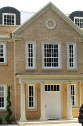 Close-up of roofline and exterior improvement work